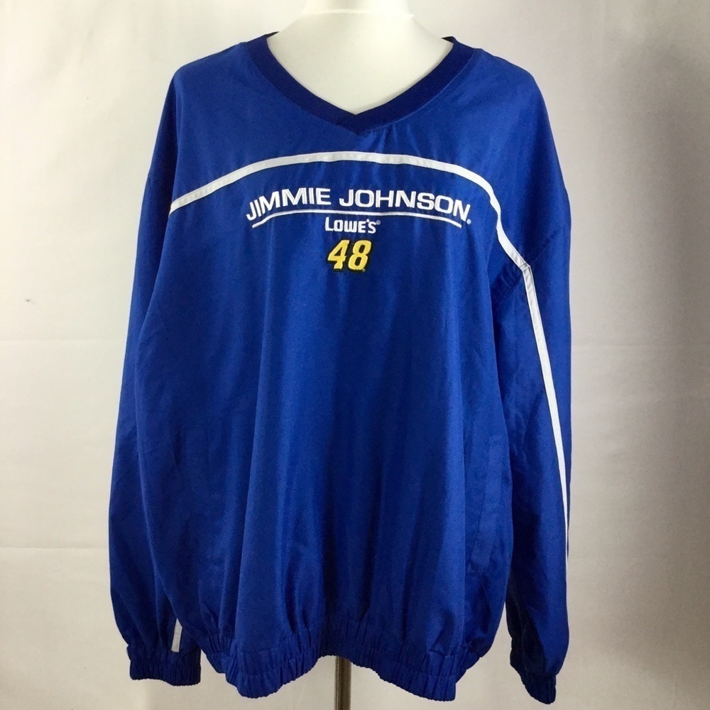 Nascar Winner's Circle Jimmie Johnson Lowe’s 48 Wind Pullover Jacket Size 2X